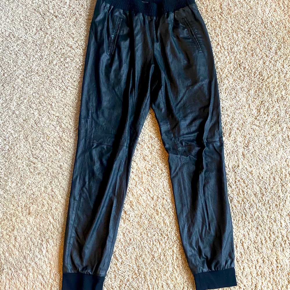 BCBG Leather Joggers